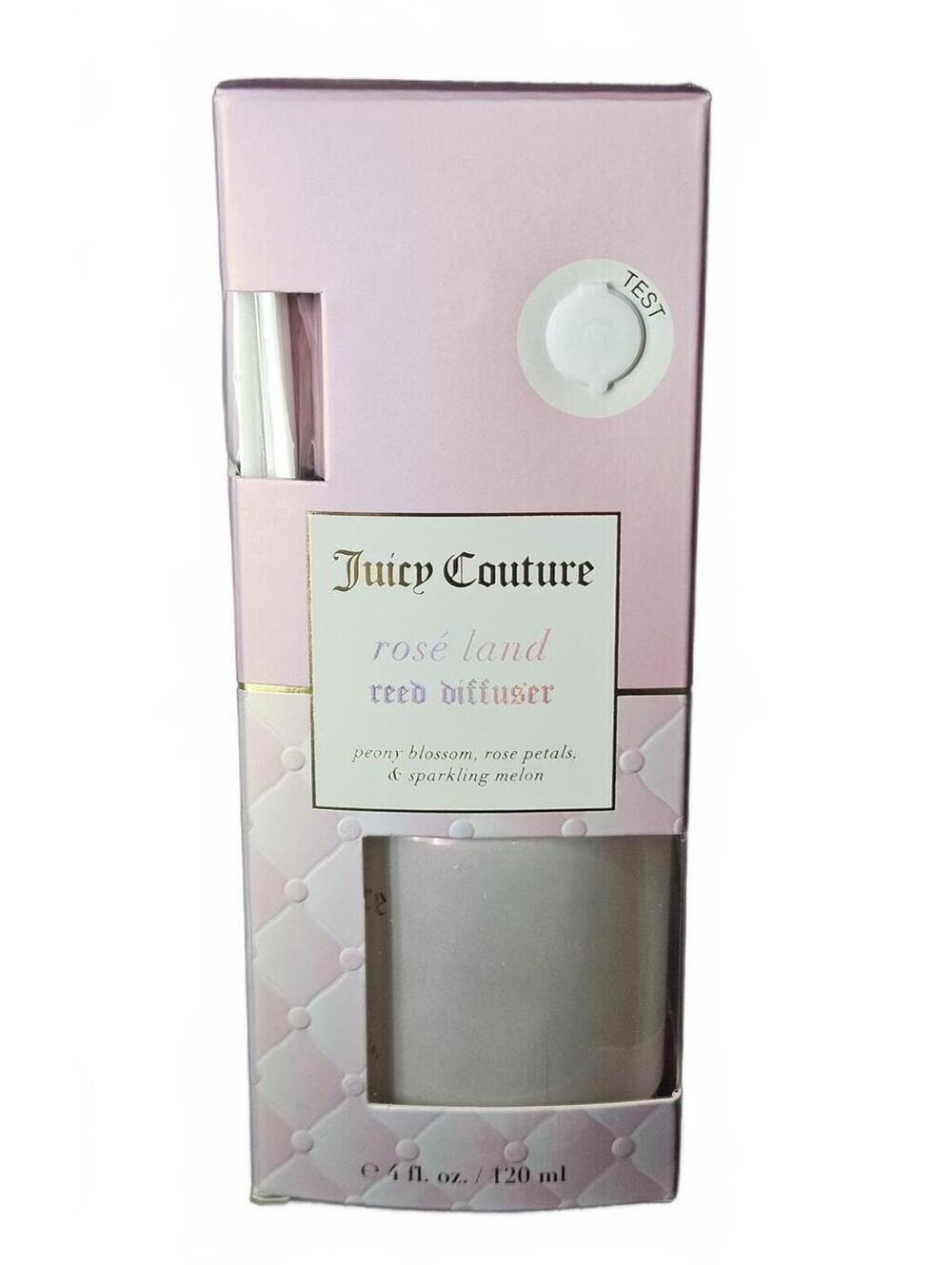 Juicy Couture Rose Land Reed Diffuser Peony Blossom Melon Home Fragrance NIB